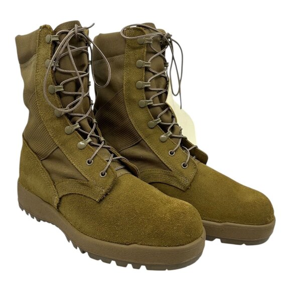 McRae Footwear Combat Boots 12R Vibram Sole Tan Military Tactical Hot Weather - Picture 1 of 15